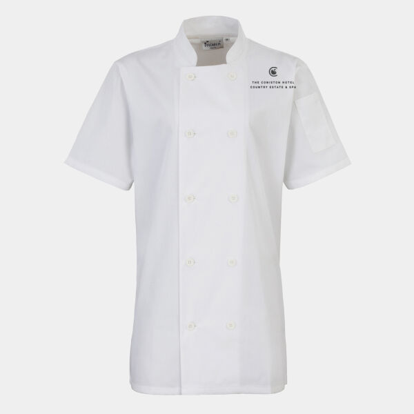 PR670 Womens Short Sleeve Chefs Jacket Thumbnail