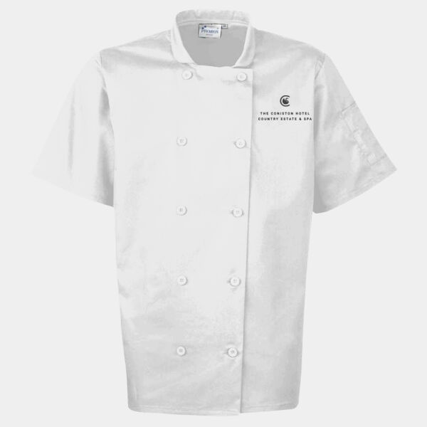 PR656 Short Sleeve Chefs Jacket Thumbnail