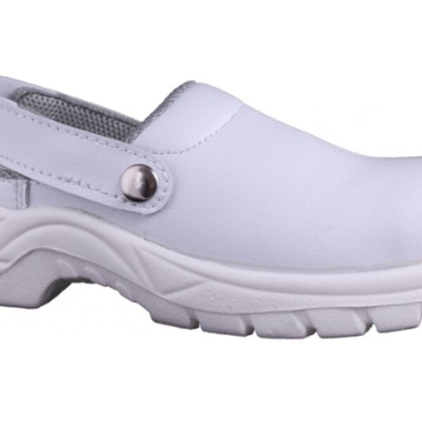 White Kitchen Safety Clogs  Thumbnail