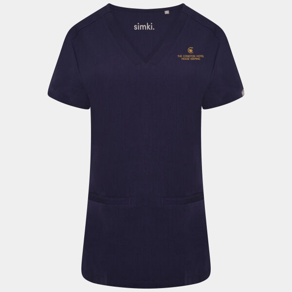 BEH-4955 Ari Two Pocket Scrub Top (Ladies)  Thumbnail